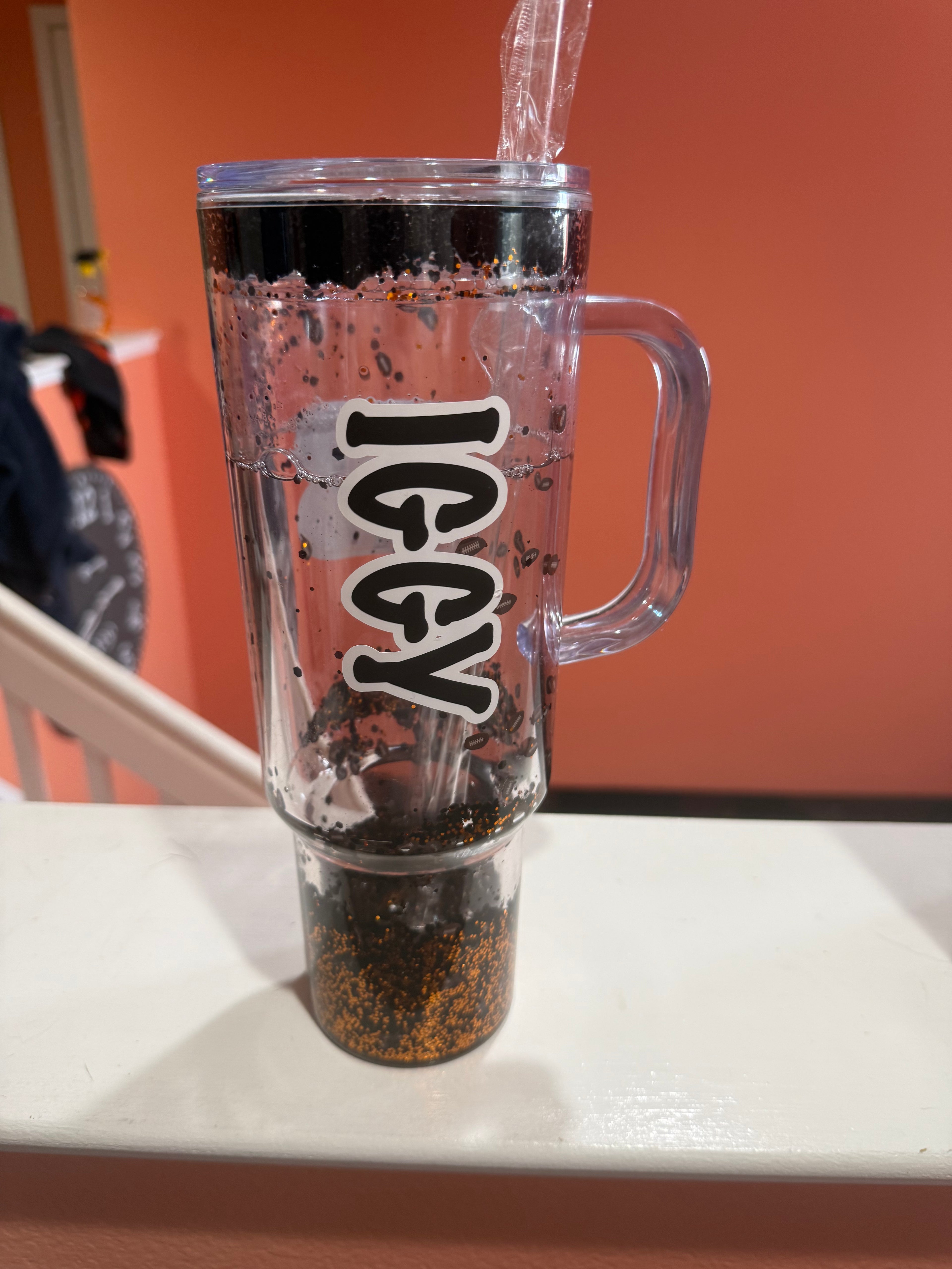 40 oz Snow Globe Tumbler