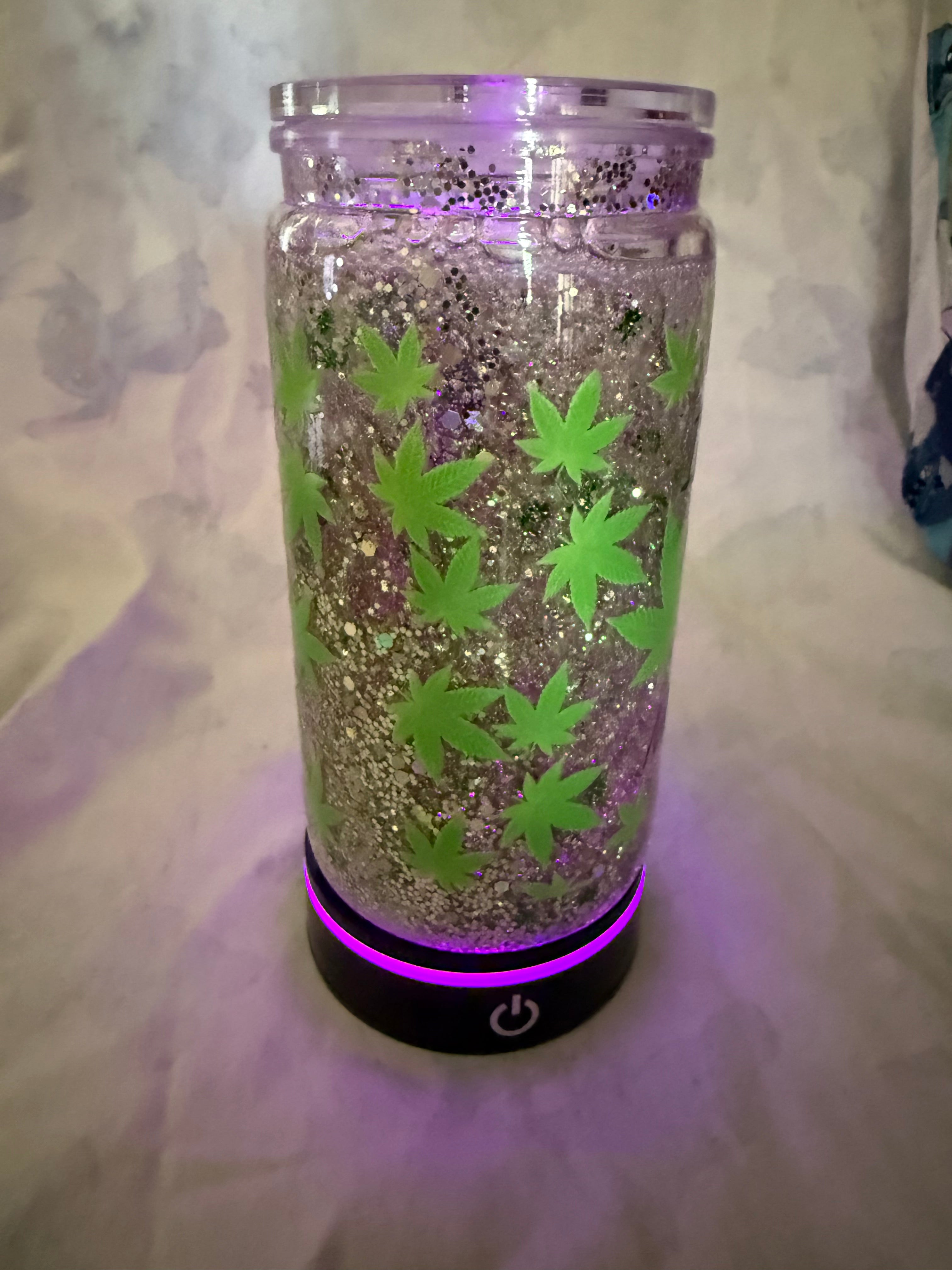 16 oz Snow globe tumbler A little High Maintenance ( Pre Made)